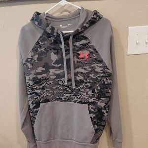 Under Armour Gray and Black Camo Men's Hoodie